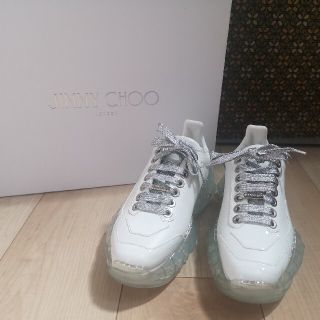 ジミーチュウ(JIMMY CHOO)の新品室内での試し履きのみ☆JIMMY CHOO　ダイアモンド　スニーカー　34(スニーカー)