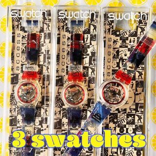 スウォッチ(swatch)のスケルトン腕時計 SWATCH ACCESS 3個セット(腕時計)