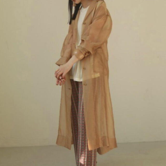 ガウンコート TODAYFUL Sheer Shirts Gown シアーシャツガウン