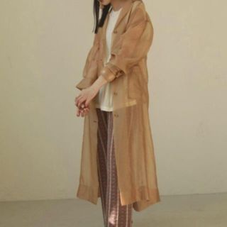 TODAYFUL Sheer Shirts Gown シアーシャツガウン(ガウンコート)