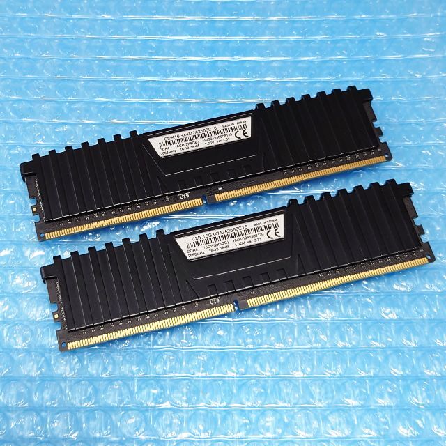 CORSAIR 16GB (8GBx2) DDR4-2666 (417 スマホ/家電/カメラのPC/タブレット(PCパーツ)の商品写真