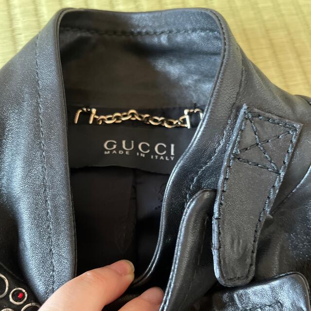Gucci(グッチ)の★GUCCIのレザージャケット★ レディースのジャケット/アウター(ライダースジャケット)の商品写真