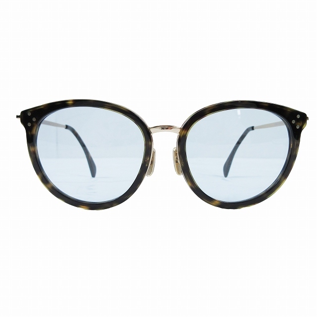 セリーヌ CELINE サングラス ラウンドシルエット べっ甲柄 × メタル