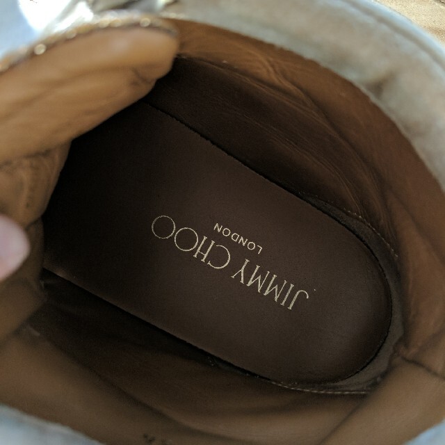 JIMMY CHOO - ジミーチュウ ゴールドスニーカーの通販 by お気軽にお