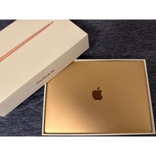 マック(Mac (Apple))のMacBook Air M1 ゴールド 256GB USキーボード 美品(ノートPC)