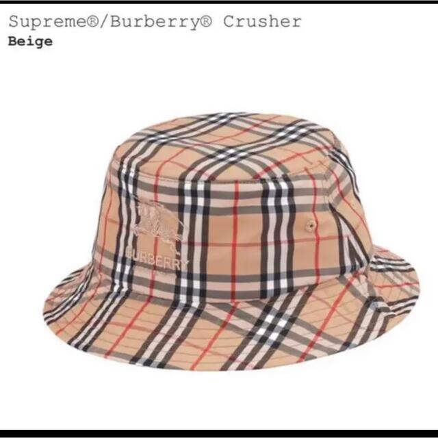 Supreme(シュプリーム)のシュプリーム バーバリー クラッシャー ベージュ M/L ハット 帽子 新品 メンズの帽子(ハット)の商品写真