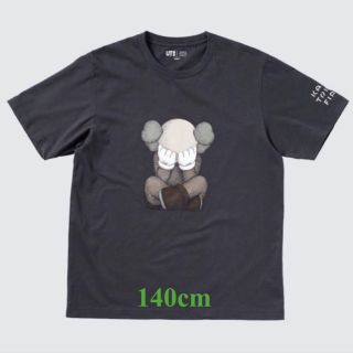 140 新品 ダークグレー ユニクロ×カウズ Tシャツ KAWS UNIQLO②(Tシャツ/カットソー)