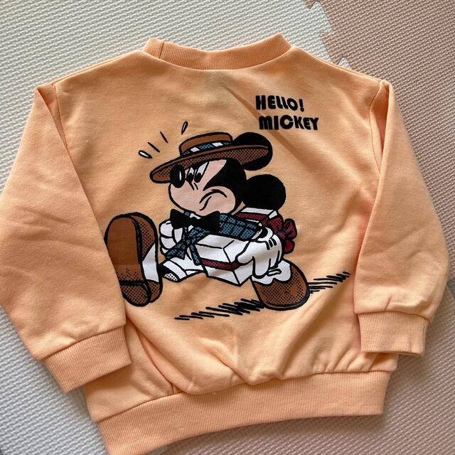 Disney(ディズニー)のミッキー　トレーナー　バースデー キッズ/ベビー/マタニティのキッズ服男の子用(90cm~)(Tシャツ/カットソー)の商品写真