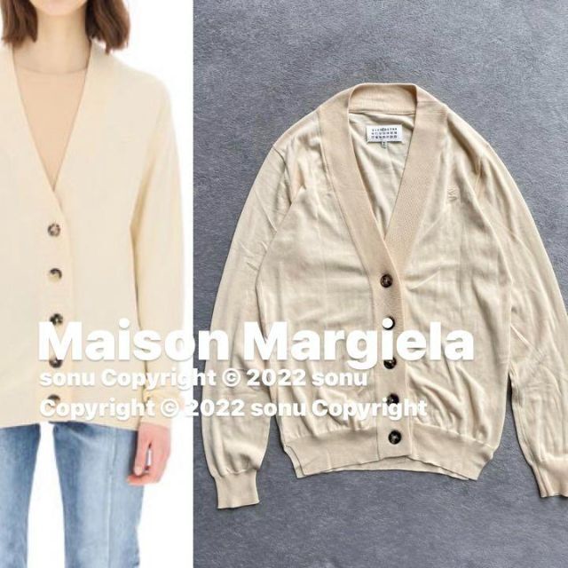 Maison Martin Margiela - 2021SS メゾン マルジェラ 4 エルボー パッチ ニット カーディガン Mの通販 by