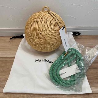 ドゥロワー(Drawer)のmanimaris マニマリス フルムーンバスケット 新品タグ付き(かごバッグ/ストローバッグ)