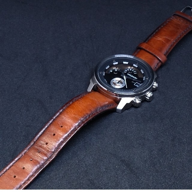 VAGARY(ヴァガリー)の【電池交換済】VAGARY 　ヴァガリー　クロノグラフ腕時計 メンズの時計(腕時計(アナログ))の商品写真