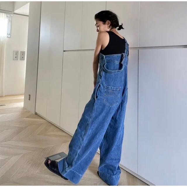 searoomlynn Vネックストレートdenimサロペット