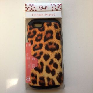 アイフォーン(iPhone)のi phone6　スマホケース　GOLF　ヒョウ柄(レオパード) カバー(iPhoneケース)