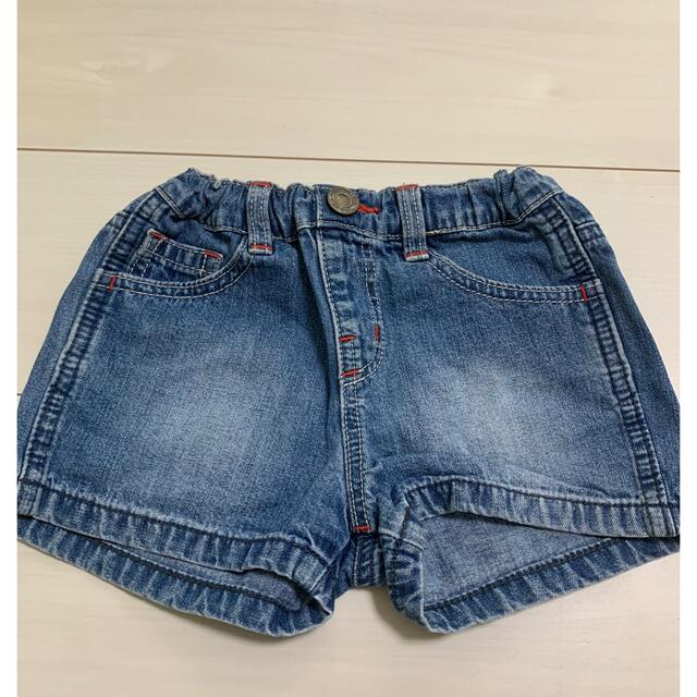 F.O.KIDS(エフオーキッズ)のキッズ 女の子 デニム ショートパンツ 100 キッズ/ベビー/マタニティのキッズ服女の子用(90cm~)(パンツ/スパッツ)の商品写真