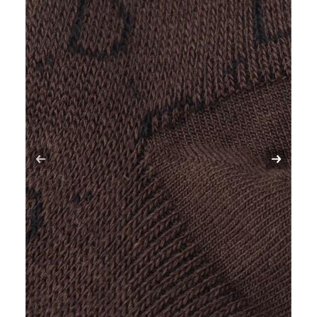 DEUXIEME CLASSE(ドゥーズィエムクラス)のjacquard socks   ブラウン レディースのレッグウェア(ソックス)の商品写真