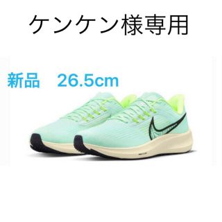 ナイキ(NIKE)のナイキ NIKE 厚底 エア ズーム ペガサス 39 グリーン(シューズ)