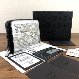 エムシーエム(MCM)の未使用品 MCM コンパクトウォレット シルバー 313(財布)