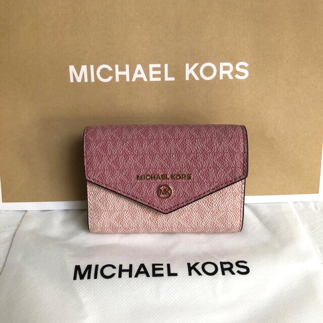 Michael Kors(マイケルコース)の新品 マイケルコース シグネチャーピンク キーケース 財布 レディースのファッション小物(キーケース)の商品写真