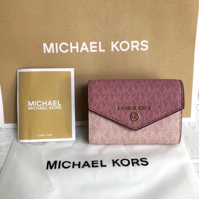 Michael Kors(マイケルコース)の新品 マイケルコース シグネチャーピンク キーケース 財布 レディースのファッション小物(キーケース)の商品写真