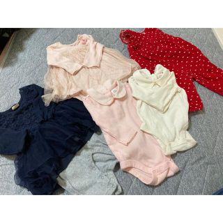 プティマイン(petit main)のベビー服　5着　(ロンパース)