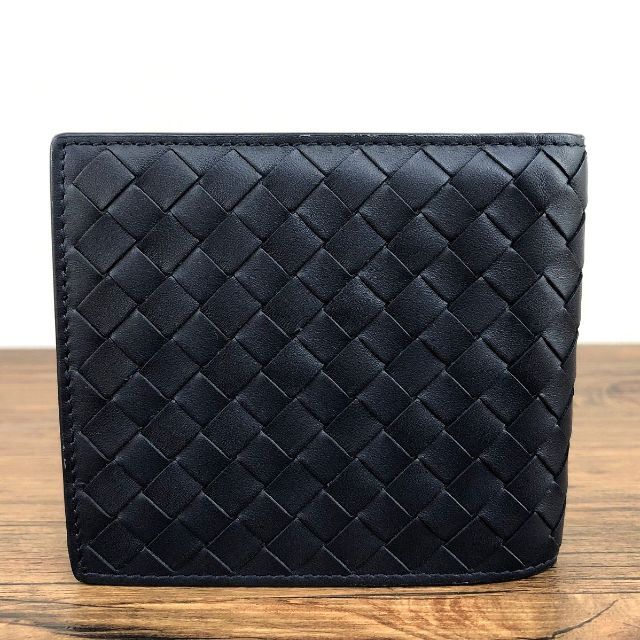 未使用品 BOTTEGA VENETA 二つ折り財布 カーフスキン 79
