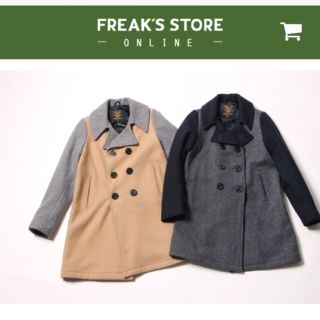 フリークスストア(FREAK'S STORE)のフリークスストア ピーコート キャメル×グレー FLEAK'S STORE(ピーコート)