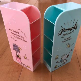 スヌーピー(SNOOPY)の美品:スヌーピー  ペン立て　ケース　小物入れ　2個　セット(小物入れ)