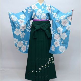 着物袴セット ジュニア用 適応身長140～158cm ショート丈 NO26805(和服/着物)