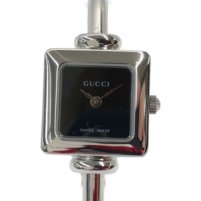 〇〇GUCCI グッチ レディース腕時計 バングルウォッチ 1900L ブラック