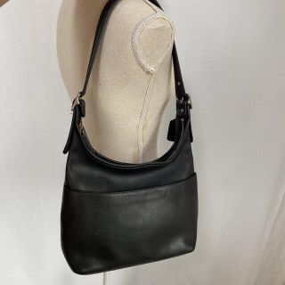 おまけ付】 ショルダーバッグ COACH 『美品』OLD グラブタンレザー 黒