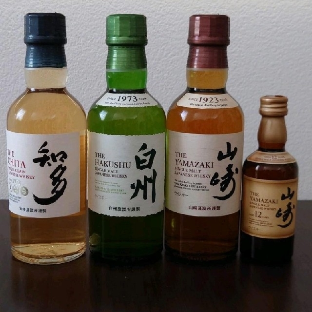 白州・山崎・知多 ミニボトル＆グラスセット - ウイスキー