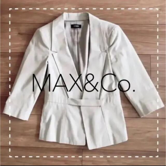 美品♡ MAXu0026Co. 七分袖 ベージュ ジャケットのサムネイル