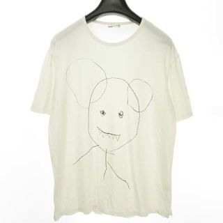 ラッドミュージシャン(LAD MUSICIAN)の18SS BIG T-SHIRT 落書き プリント Tシャツ 42 ホワイト(Tシャツ/カットソー(半袖/袖なし))