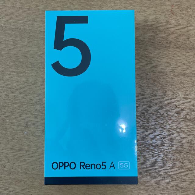 OPPO(オッポ)の購入新品未開封　OPPO Reno 5A シルバーブラック eSIM対応版 スマホ/家電/カメラのスマートフォン/携帯電話(スマートフォン本体)の商品写真