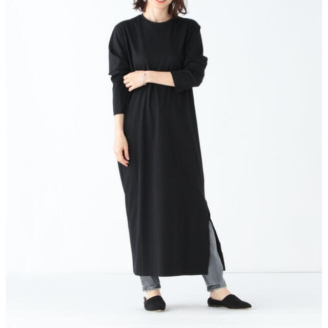 ATON エイトン LONGSLEEVE DRESS ロングスリーブドレス