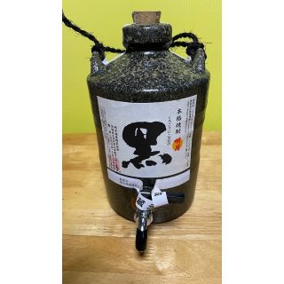 本格焼酎「黒」稀少黒麹仕込み明月一升かめ蛇口付 芋 25度 1800ml/明石(焼酎)