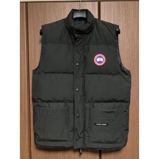 カナダグース(CANADA GOOSE)のカナダグース　ダウンベスト (黒・Ｌサイズ)　新品同様品(ダウンジャケット)