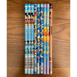 ディズニー鉛筆9本セット ミッキーマウス、くまのプーさん、ドナルドダック