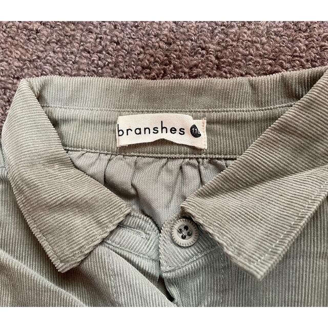 Branshes(ブランシェス)のブランシェス　コーデュロイシャツワンピース キッズ/ベビー/マタニティのキッズ服女の子用(90cm~)(ワンピース)の商品写真