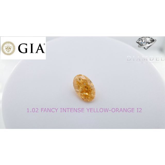 オリンジダイヤモンドルース/ F.I.Y.ORANGE/1.02 ct. GIA