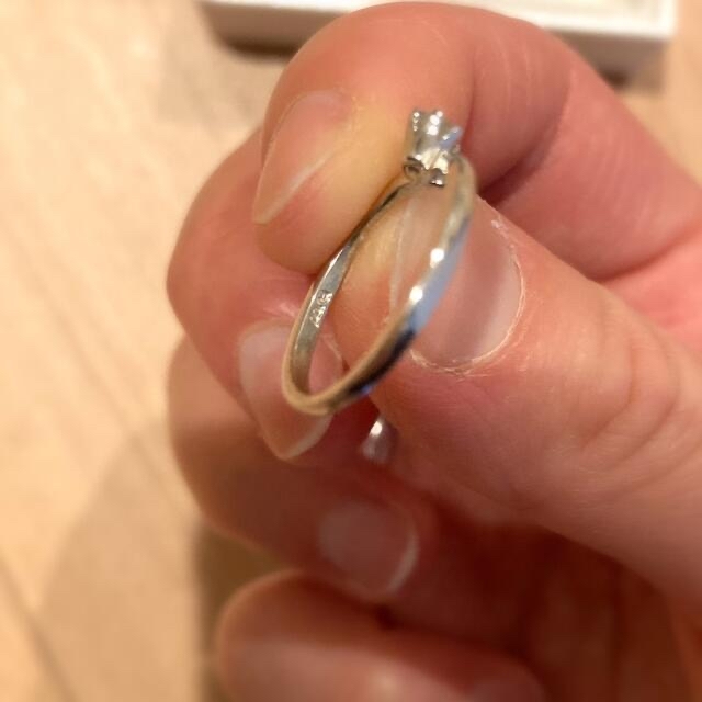 0.1ct 一粒ダイヤモンドリング レディースのアクセサリー(リング(指輪))の商品写真