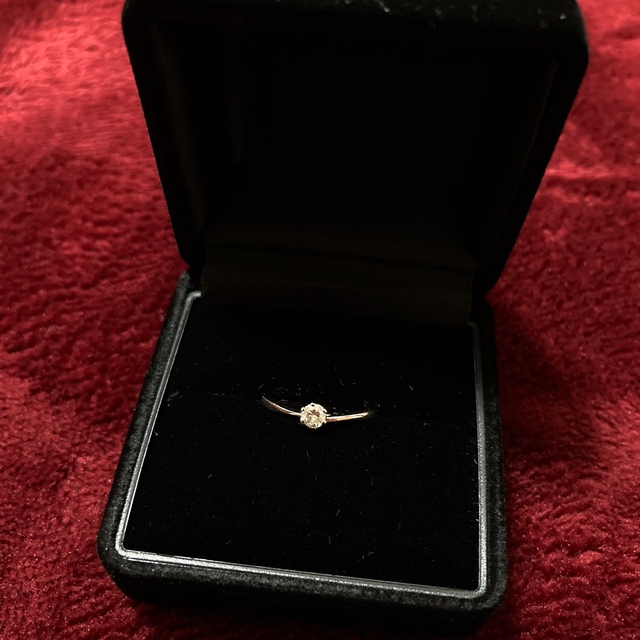 0.1ct 一粒ダイヤモンドリング レディースのアクセサリー(リング(指輪))の商品写真