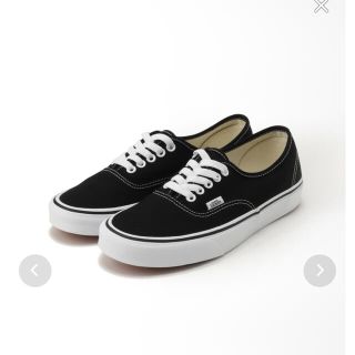 ヴァンズ(VANS)の【新品】VANS  Authentic：スニーカー　24.5cm ブラック(スニーカー)