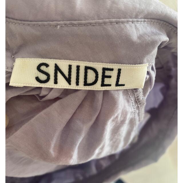 SNIDEL(スナイデル)のSNIDEL ボリュームシアーブラウス(パープル) レディースのトップス(シャツ/ブラウス(長袖/七分))の商品写真