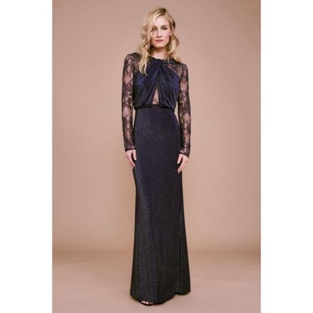 TADASHI SHOJI(タダシショウジ)の新品 XS Tadashi Shoji ドレス NL2906XNT レディースのワンピース(ロングワンピース/マキシワンピース)の商品写真