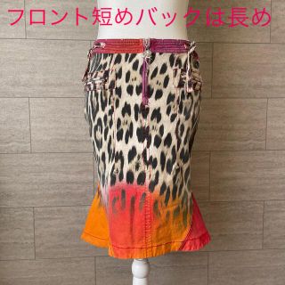 ジャストカヴァリ(Just Cavalli)のラッキーsale★希少☆JUSTCavelliマーメードミディアムスカート(ひざ丈スカート)