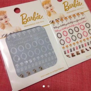 バービー(Barbie)のBarbie ネイルシール　2枚セット(ネイル用品)