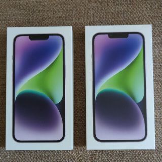 アイフォーン(iPhone)のApple iPhone14 128GB パープル 新品未開封　4台　シムフリー(スマートフォン本体)