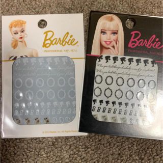 バービー(Barbie)のBarbie ネイルシール　2枚セット(ネイル用品)