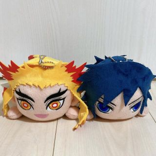 鬼滅の刃 寝そべり ぬいぐるみ 煉獄千寿郎＆冨岡義勇 2体セット(キャラクターグッズ)